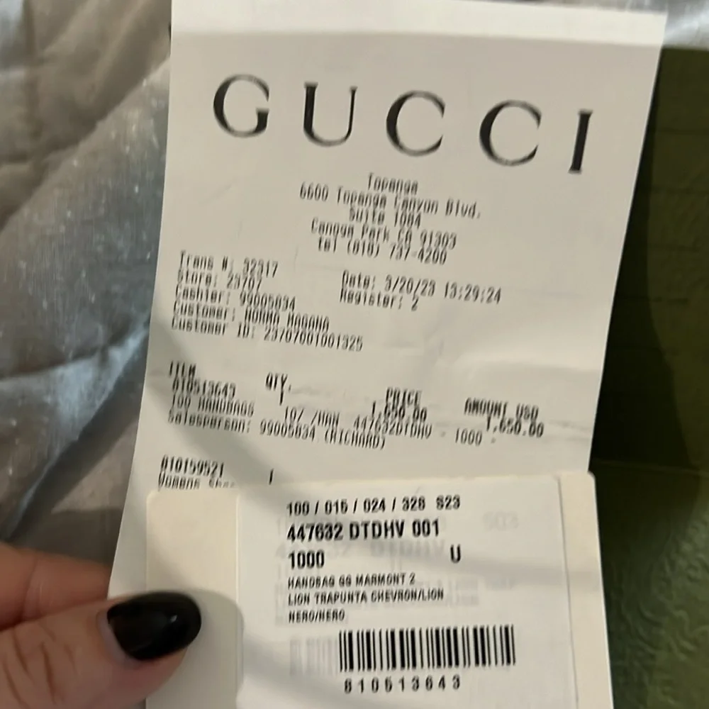 *SOLD*   Brand new GUCCI MARMONT camera bag - Picture 9 of 9